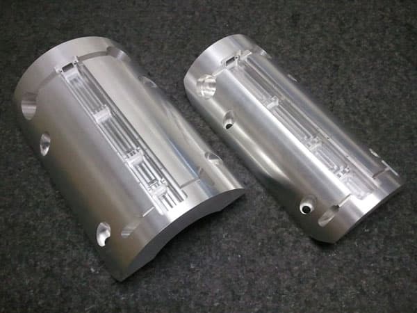 Cylindrical machined aluminum parts